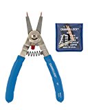 Channellock Snap Ring Plier 927 - Precision Circlip Retaining Ring Pliers, 5 Tips, Made in USA - 8-Inch