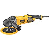 DEWALT Buffer Polisher, 7-in-9-in, 12 amp, Variable Speed Dial 0-3,500 RPM’s, Soft Start Corded Car Buffer (DWP849X)
